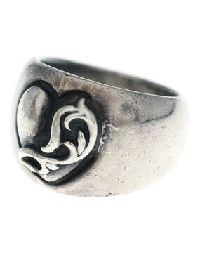 Chrome Heart in Band Ring Silver